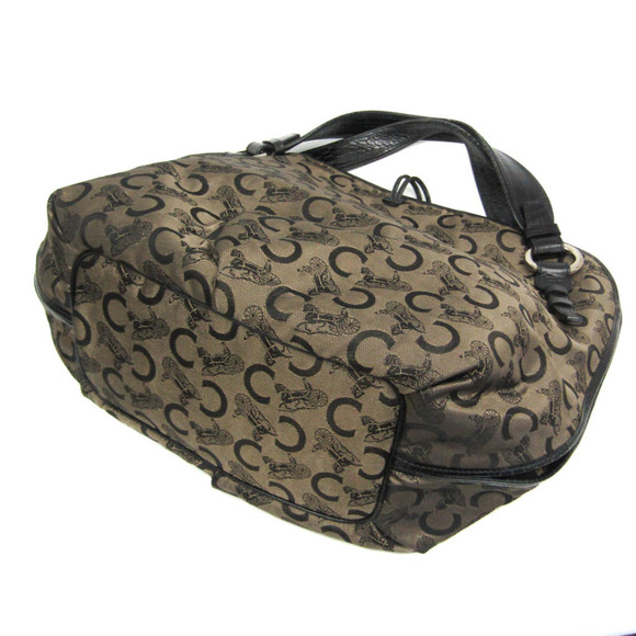 Celine Bittersweet C Macadam Carriage Pattern Women's Canvas,Leather Handbag,... - Picture 2 of 16